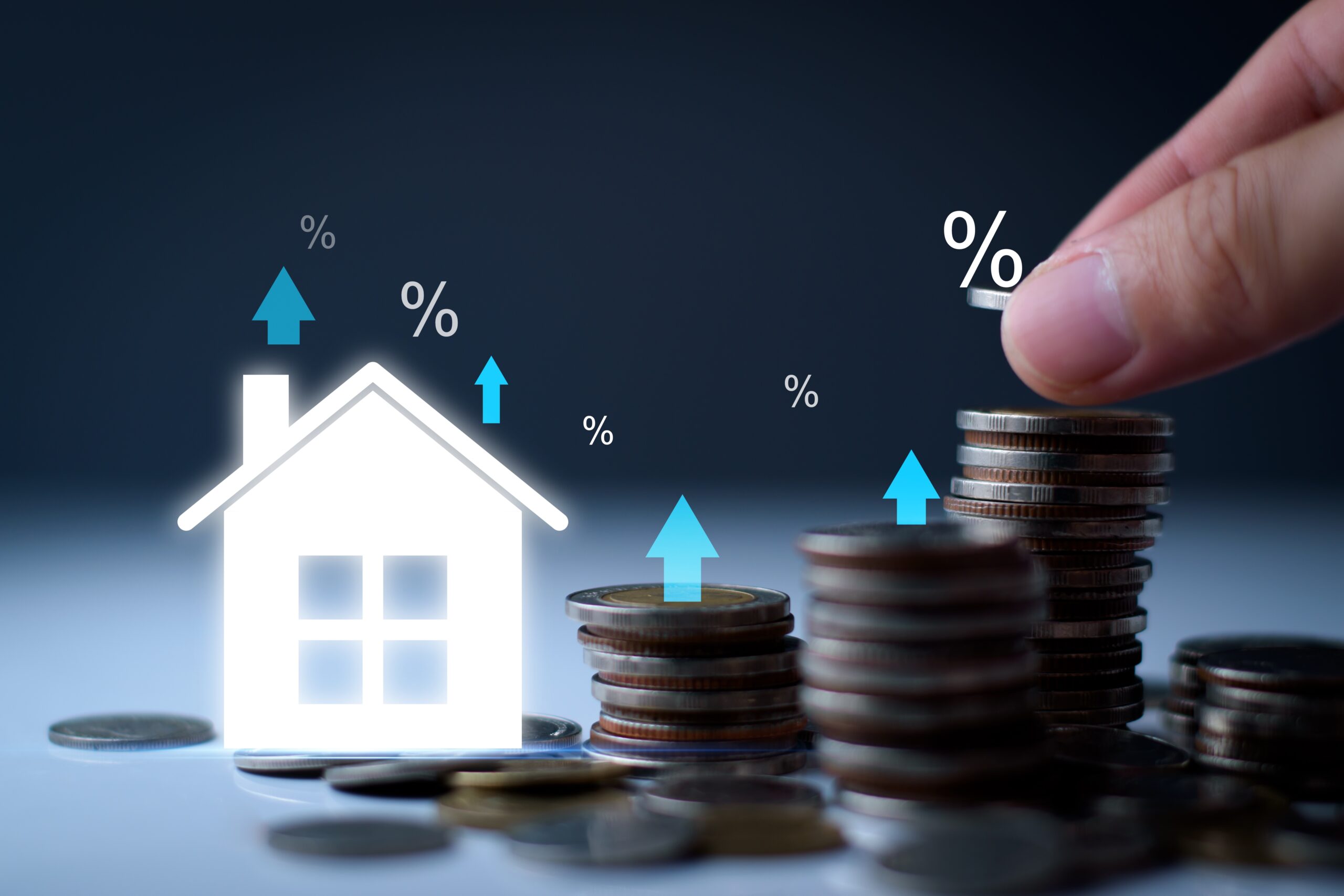 Real,Estate,Value,Up,And,Investment,Concept.,Broker,Increase,Real